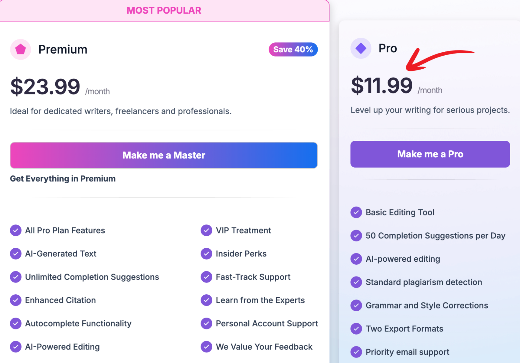 cowriter pricing