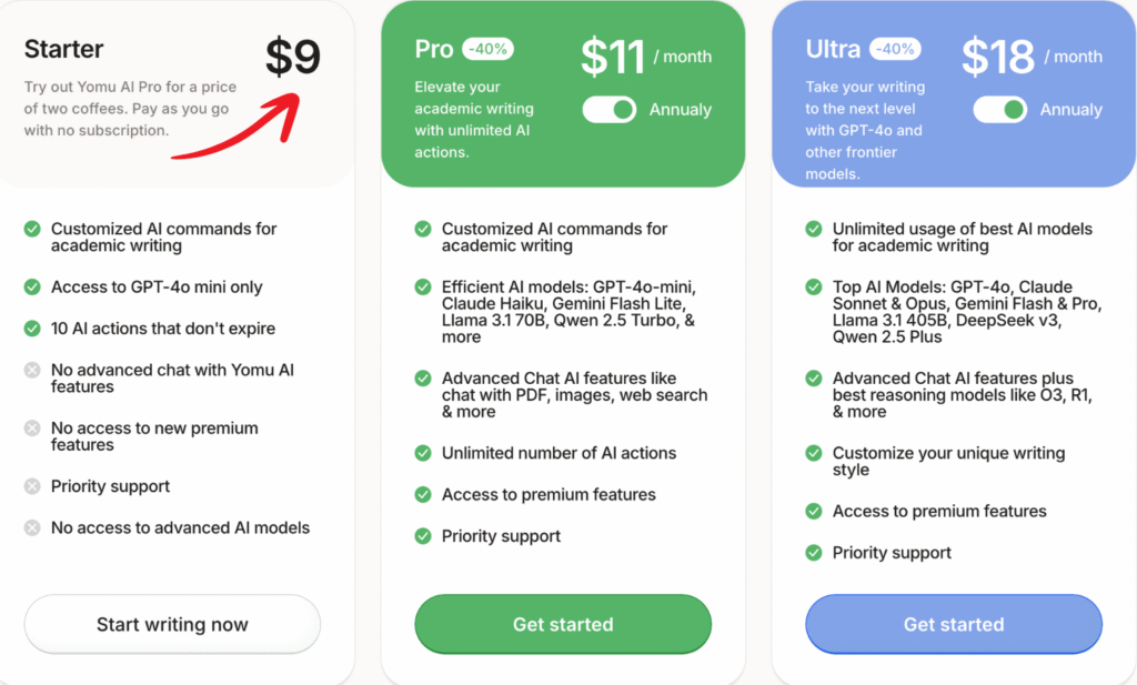 yomu pricing