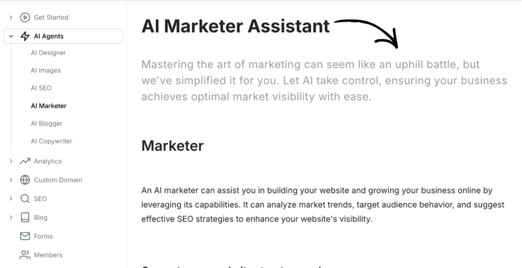 pineapple builder AI Marketer Assistant