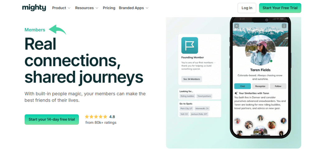 Mighty Networks Member Profiles and Discovery