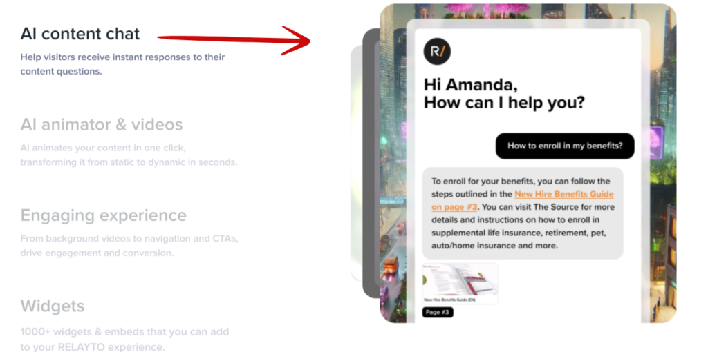 Relayto ai content chat