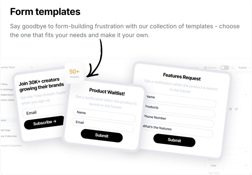 typedream form templates