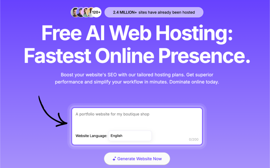 codedesign ai web hosting