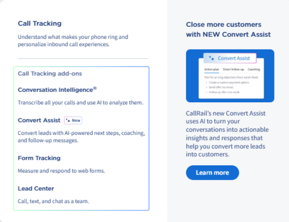 callrail top benefits