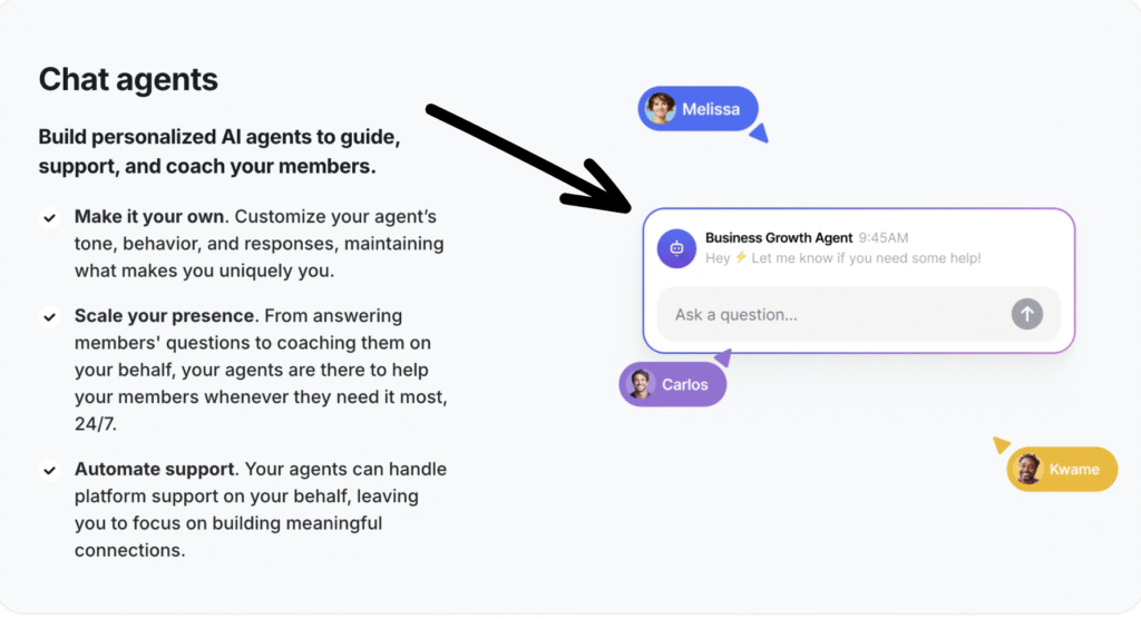 circle chat agents