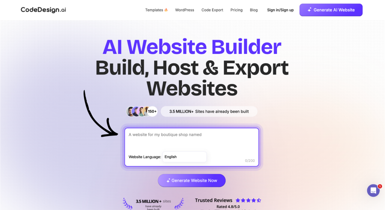 I Tested CodeDesign AI for 60 Days — My 2026 Verdict 4 Codedesign ai Homepage