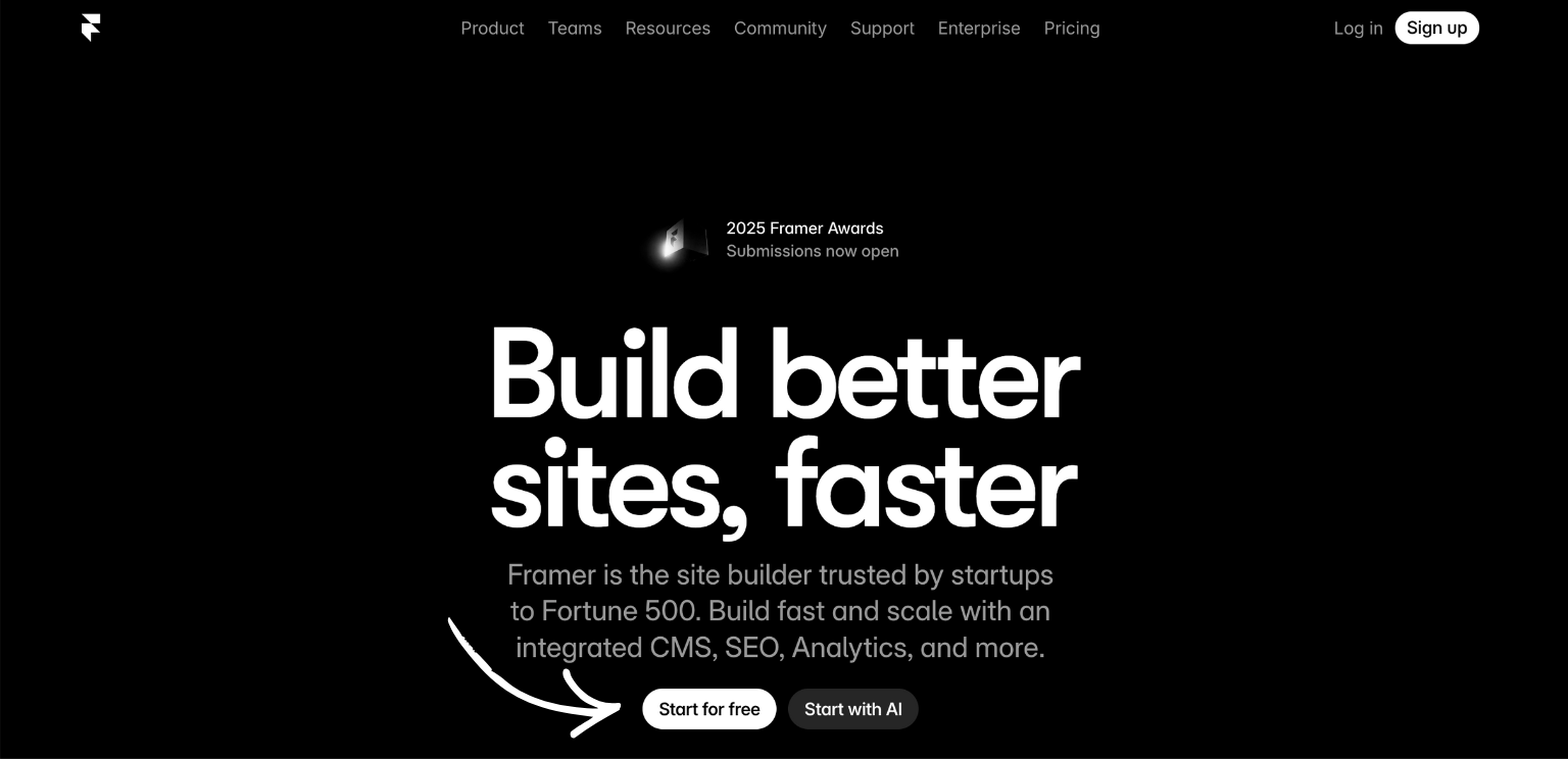 framer homepage