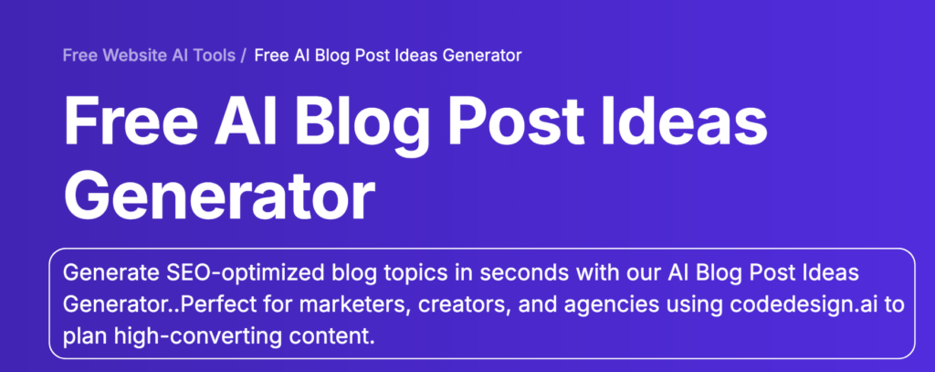 codedesign seo content tools
