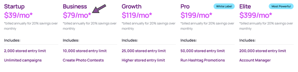 shortstack pricing