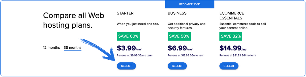 Bluehost Pricing