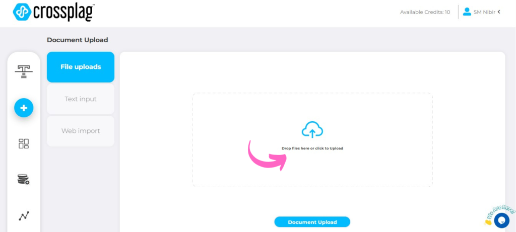 Crossplag Easy Document Upload