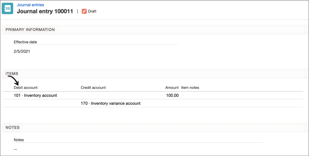 Finale Inventory Accounting