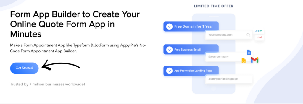 appy pie 表单应用生成器