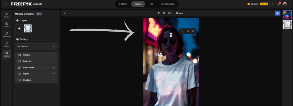 Freepik mockup generator