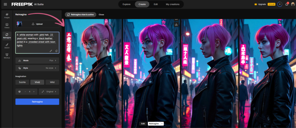 Freepik reimagine
