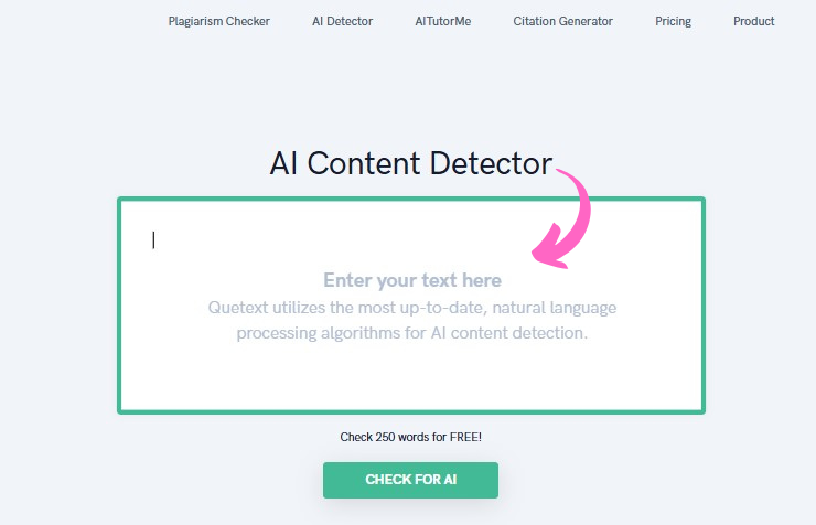 Quetext AI Content Detector