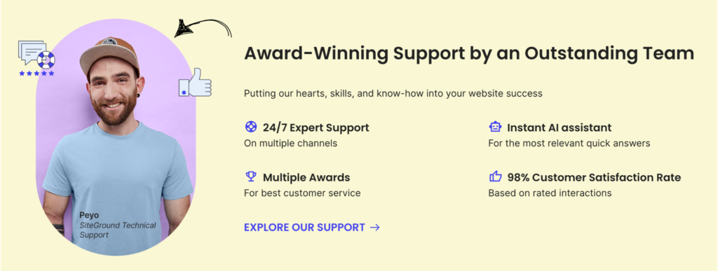 SiteGround Top Benefits