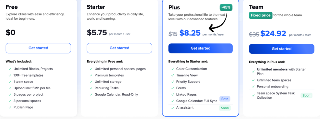 xtiles pricing