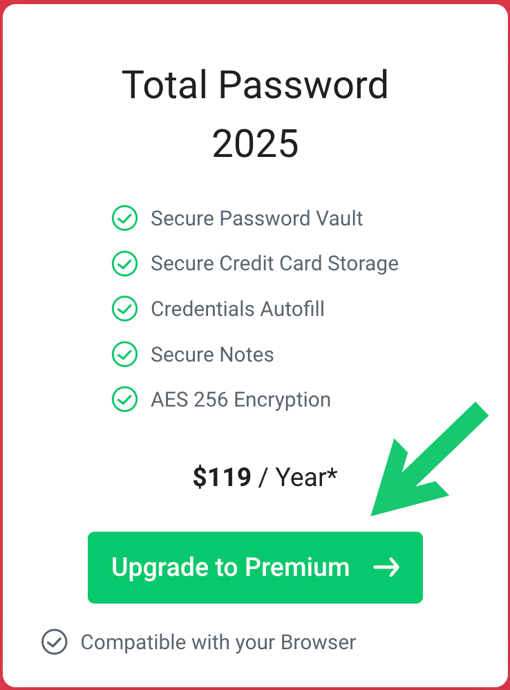 total password pricing