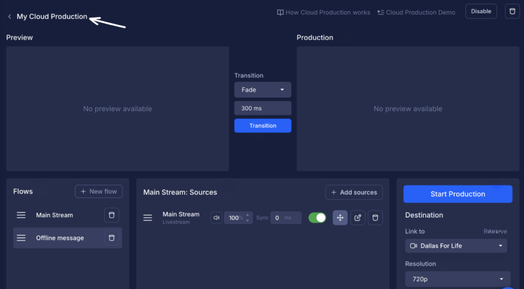 Castr Cloud Production