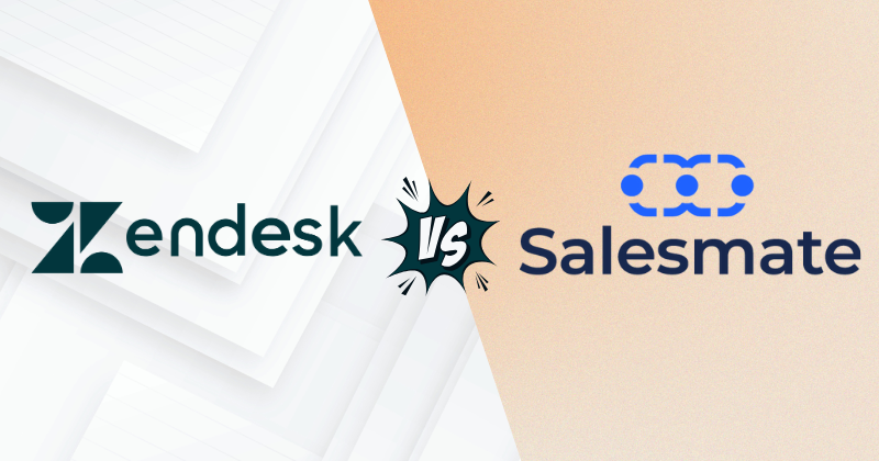 Zendesk vs Salesmate: Find Your Best CRM Tool in 2025? 3 Zendesk vs Salesmate 1