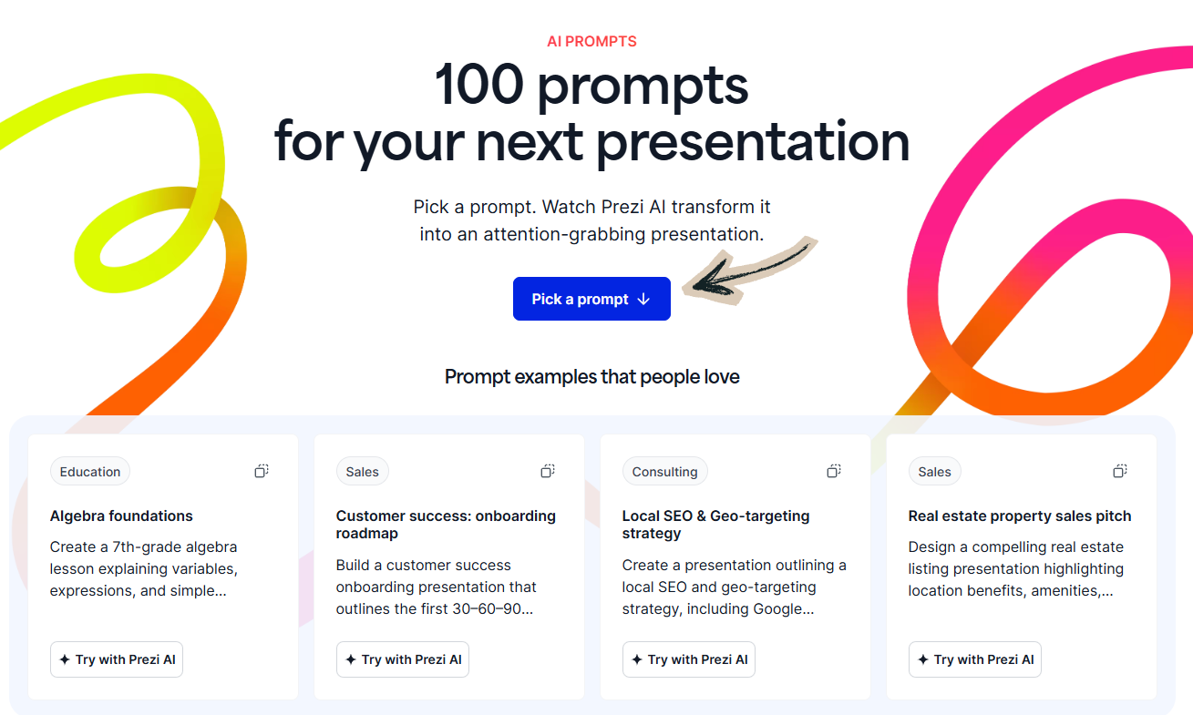 Prezi AI Prompts Image