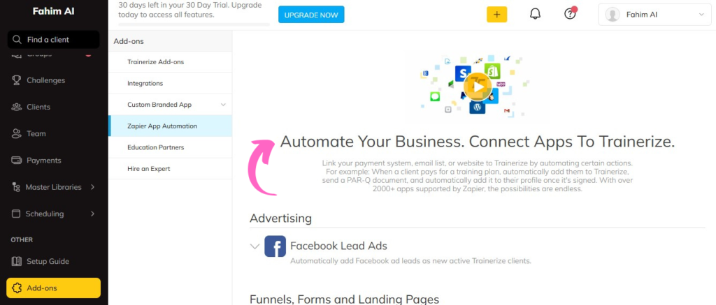 ABC Trainerize Business Automation
