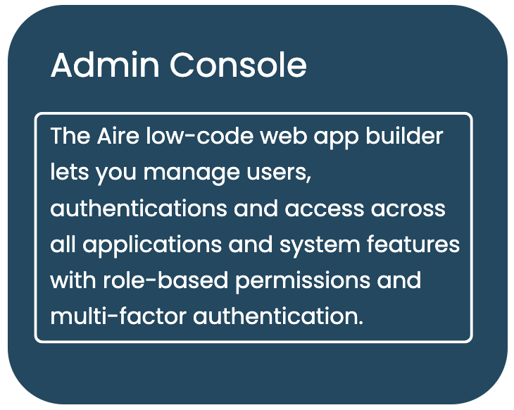 Aire AI admin console