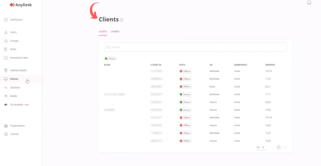 AnyDesk Easy Client Management