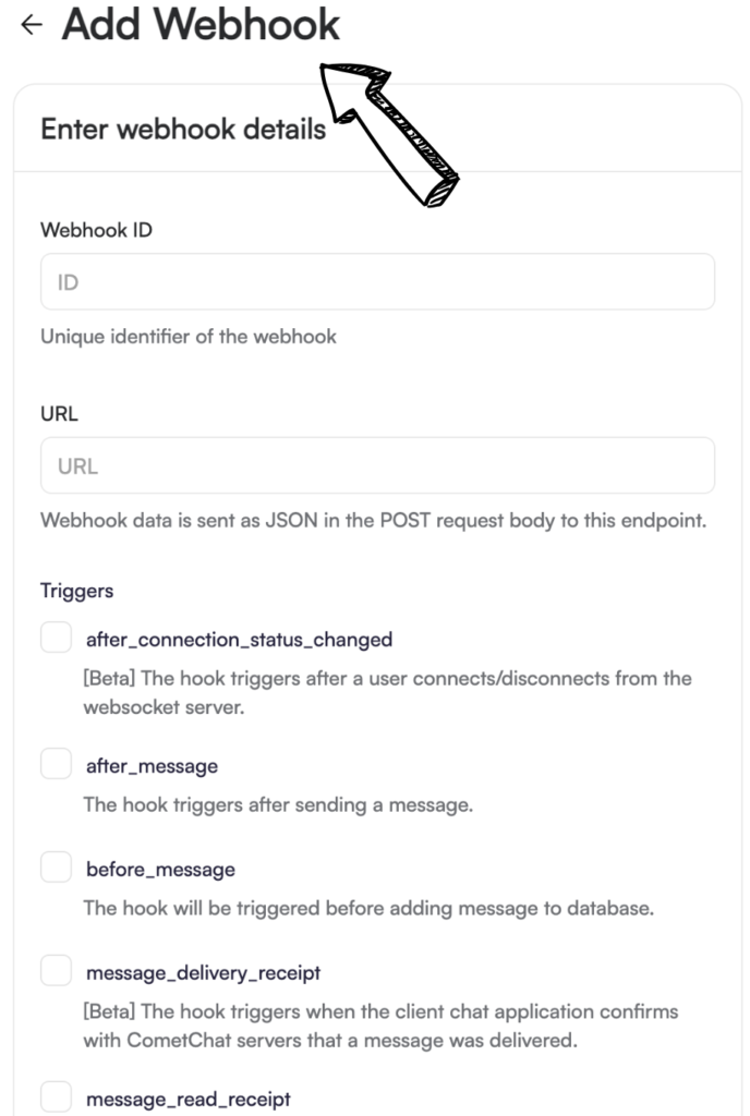 Cometchat Webhook