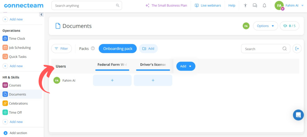 Connecteam Document Management
