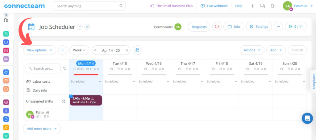 Connecteam Job Scheduler