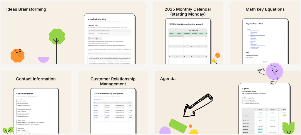 Evernote templates