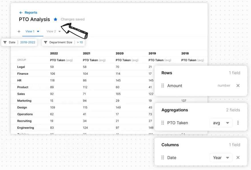 Explo report builder