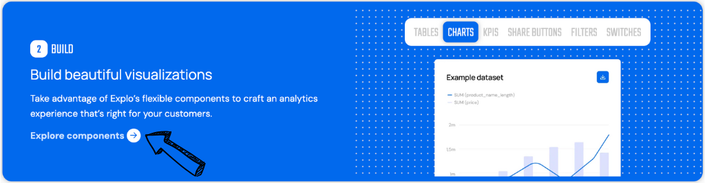 Explo visualization builder