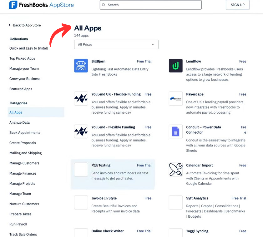 FreshBooks Apps Integration