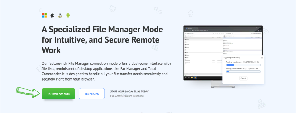 Getscreen File Transfer