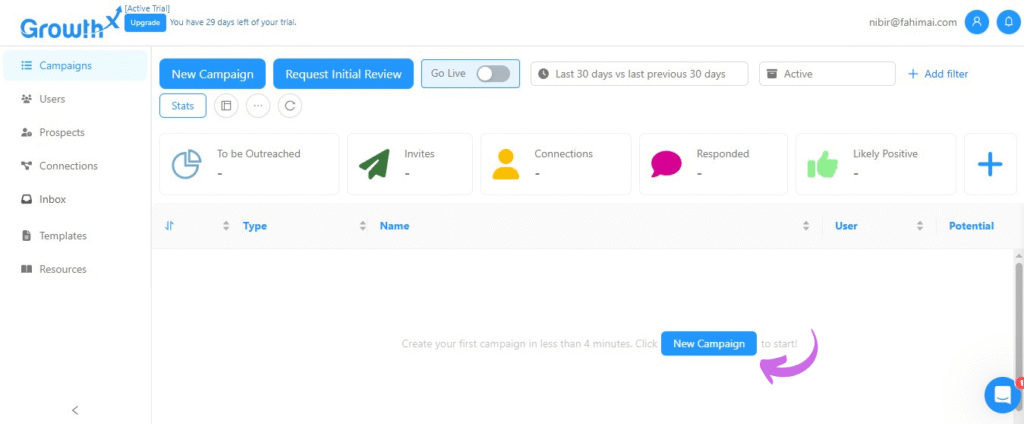 Growth-X Launch Campaigns