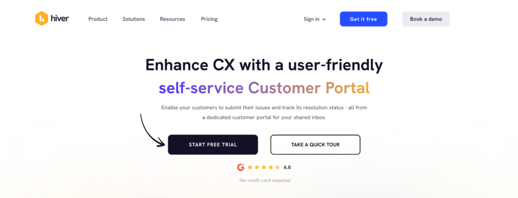 Hiver customer portal