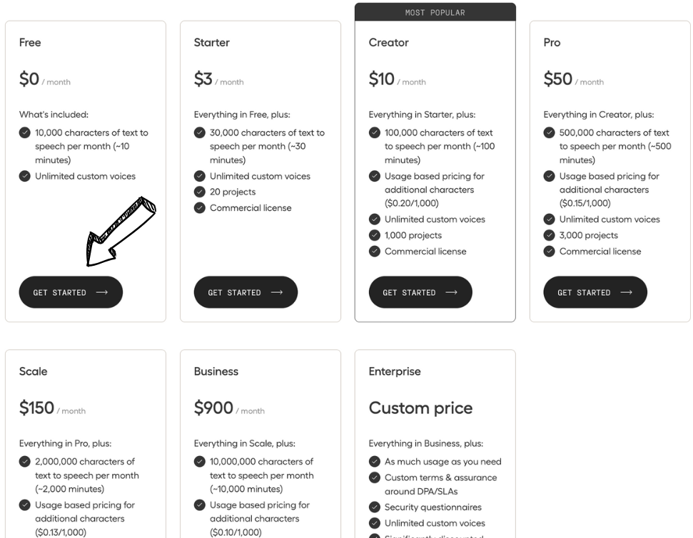 Hume AI pricing