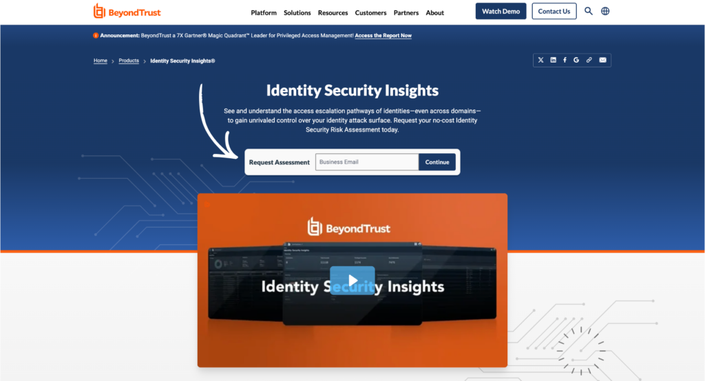 beyondtrust Identity Security Insights