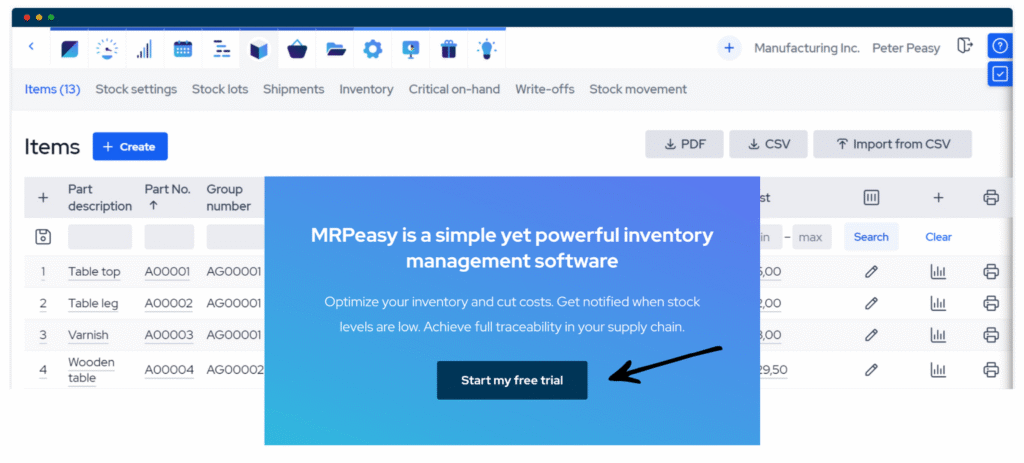 MRPeasy Review: Boosting Efficiency in Manufacturing in 2025 6 mrpeasy Inventory Management