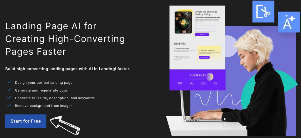 Landingi Ai landing page