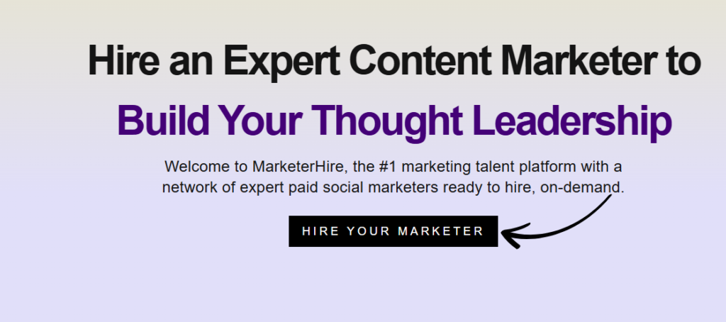 MarketHire content marketer