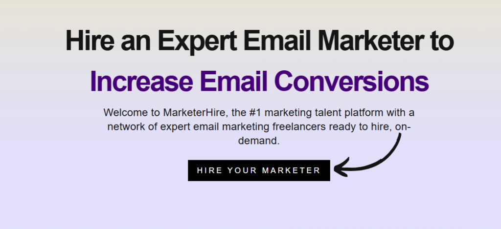 MarketerHire email marketer