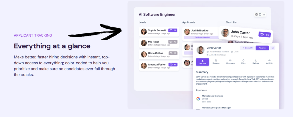 Mega HR applicant tracking