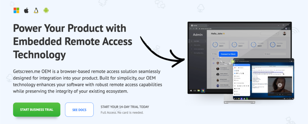 Getscreen Review 2026: The Best Free Remote Desktop Tool? 9 getscreen OEM integrations