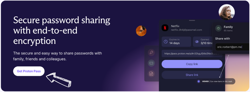 Proton Pass sharing