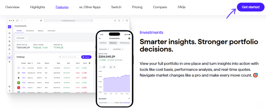 Quicken Investment Tracking