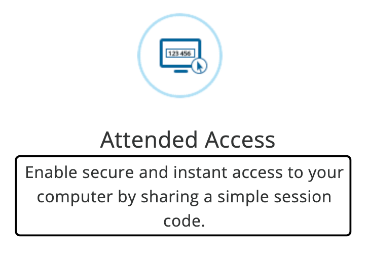 RemotePC attended access
